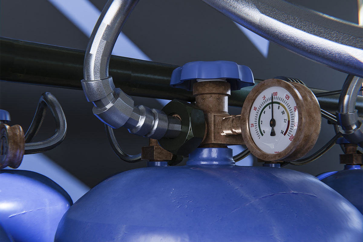 Gas liquid pressure measurement