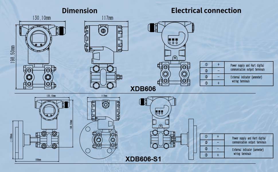 XDB606 Series Industrial Differential Pressure Transmitter